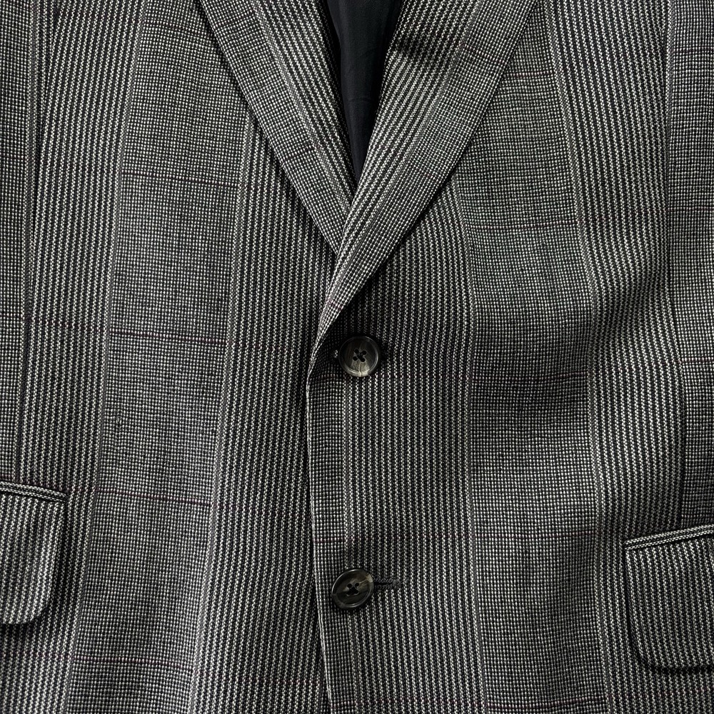 VTG 44-46 Burberry Wool Blazer Multicolored Made In USA